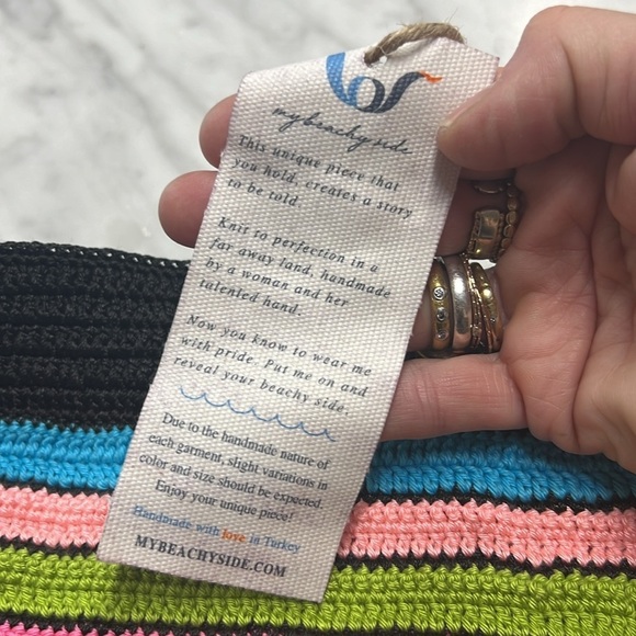 Anthropologie | My Beachy Side NWT Copacabana Rainbow Bikini Size Small - Picture 8 of 12